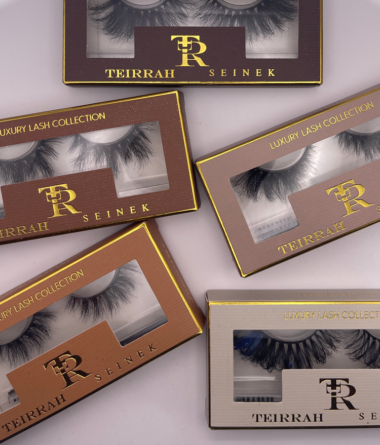 Elevate your look with Teirrah Seinek Luxury Lash Collection. Designed to accentuate your natural beauty, our lashes are handpicked for their superior quality and comfort.