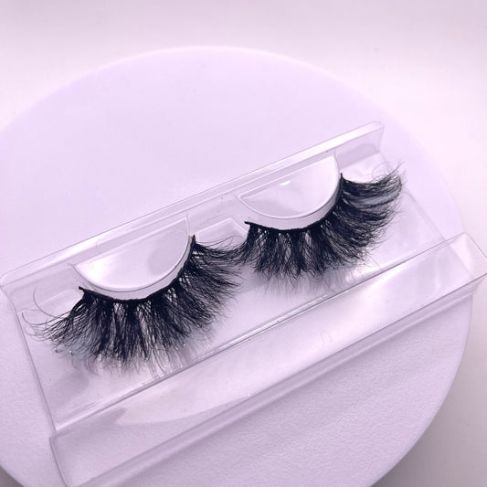 These one of a kind Elegance lashes by Teirrah Seinek are the lashes you've been waiting for. Wispy and fluffy, these 20mm lashes will quickly make heads turn. This pair is great for a big event, party, or to spice up a look. Long- wearing and lightweight, these lashes are bound the be one of your favorite.  Lash Length: 20mm Full Strip Lashes